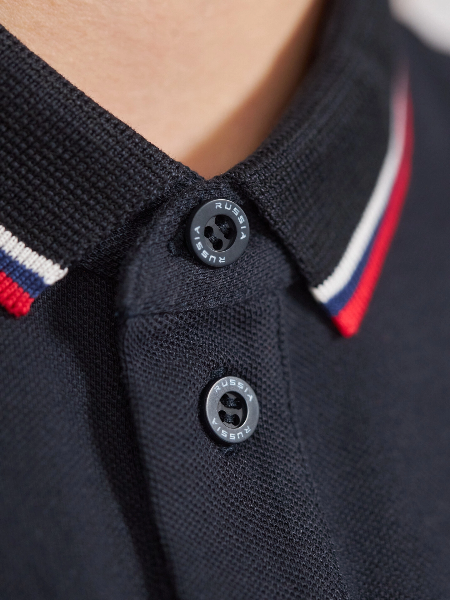 Футболка поло триколор