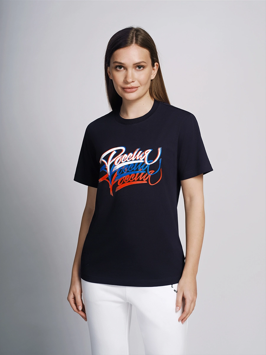 Футболка с принтом Россия