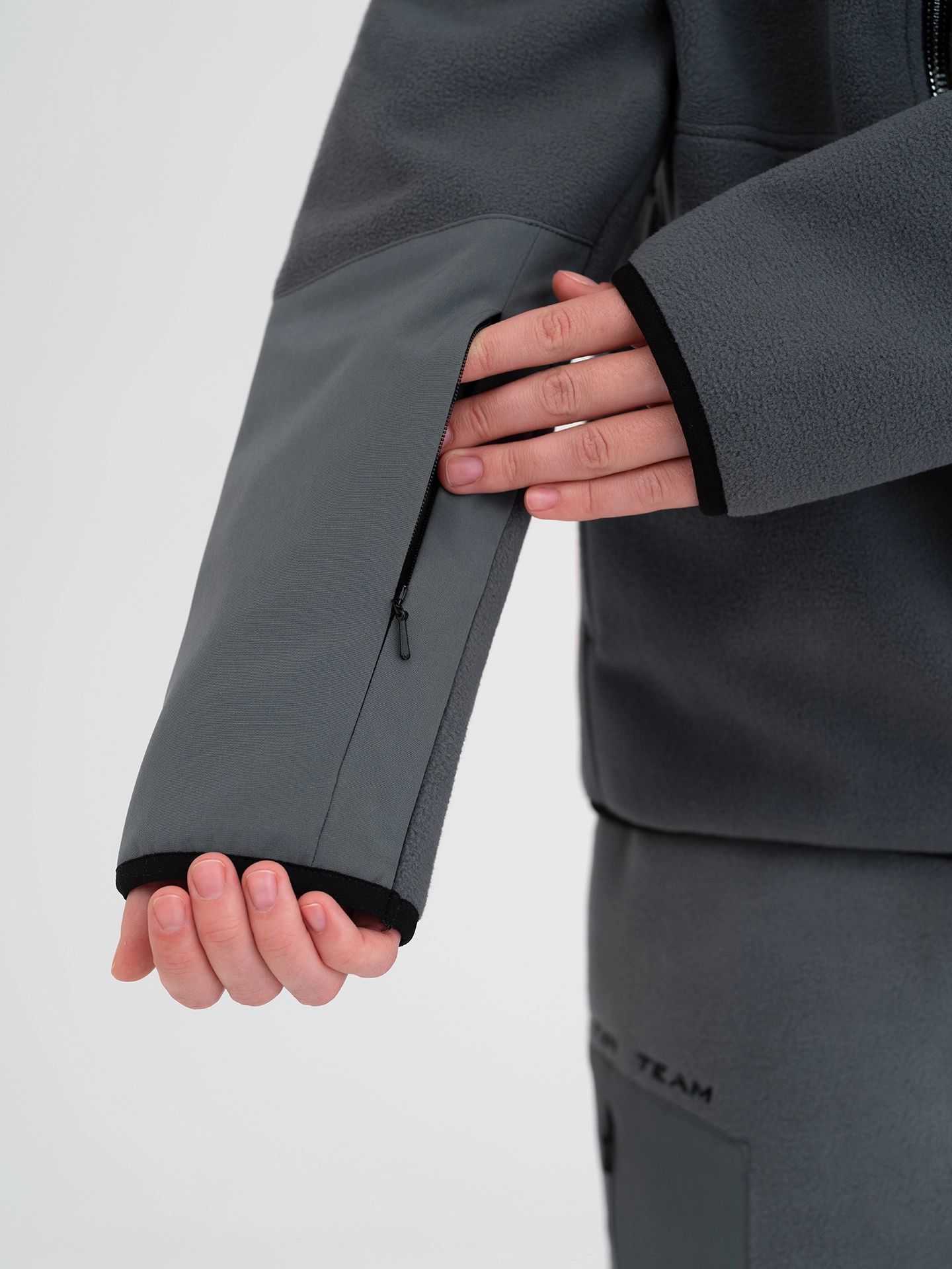 Толстовка из флиса с капюшоном