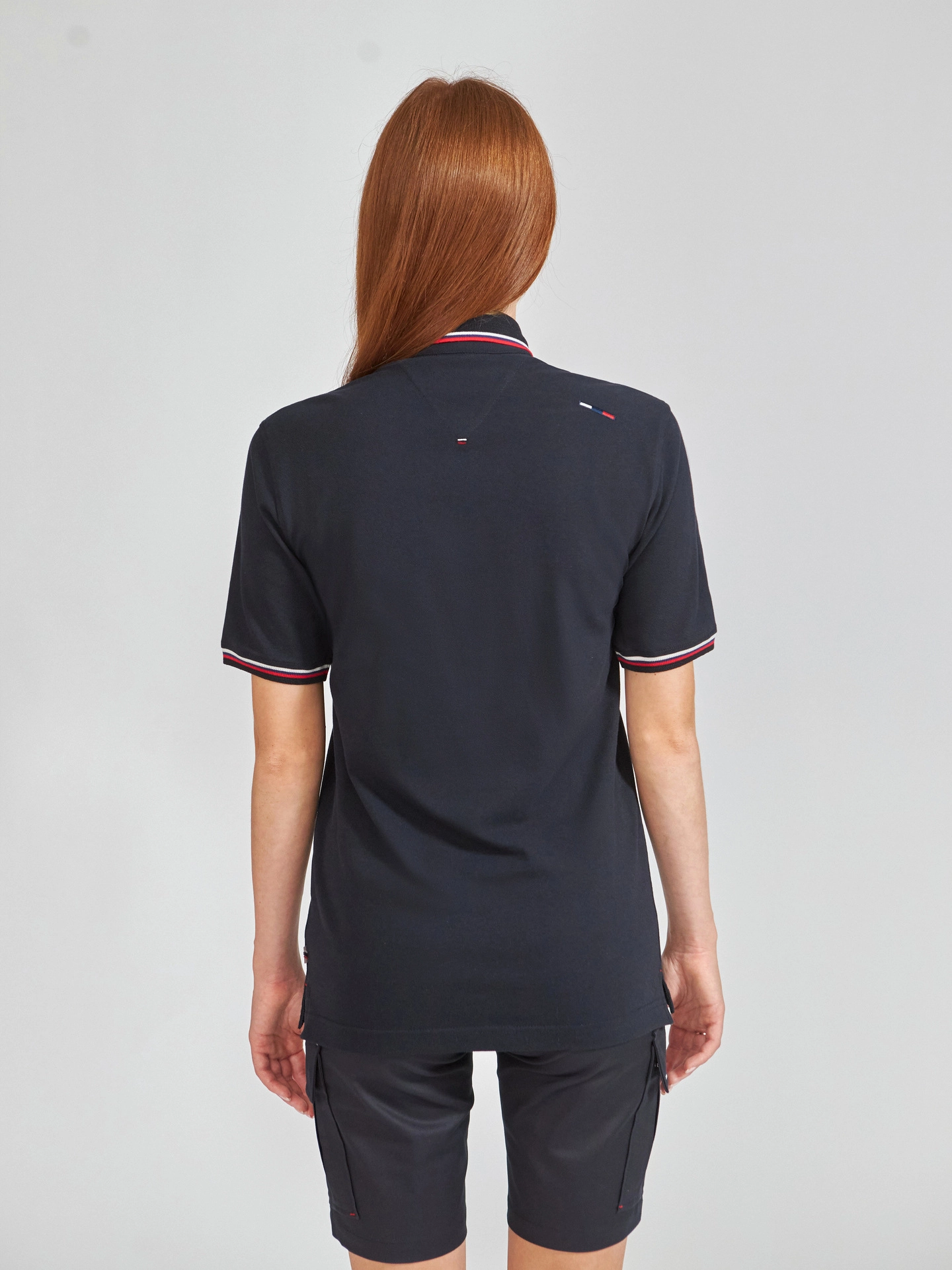 Футболка поло триколор