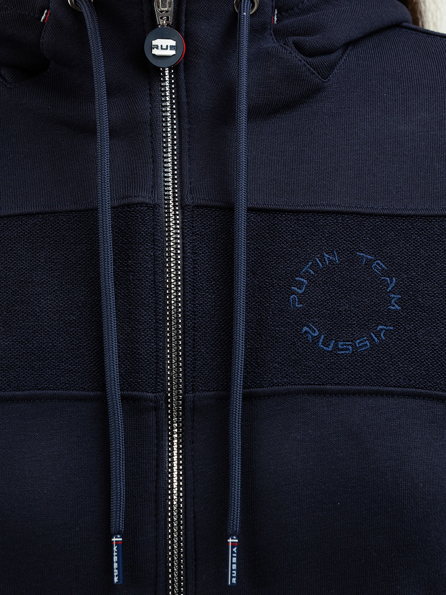 Толстовка на молнии с капюшоном