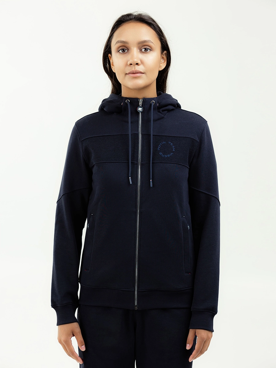 Толстовка на молнии с капюшоном
