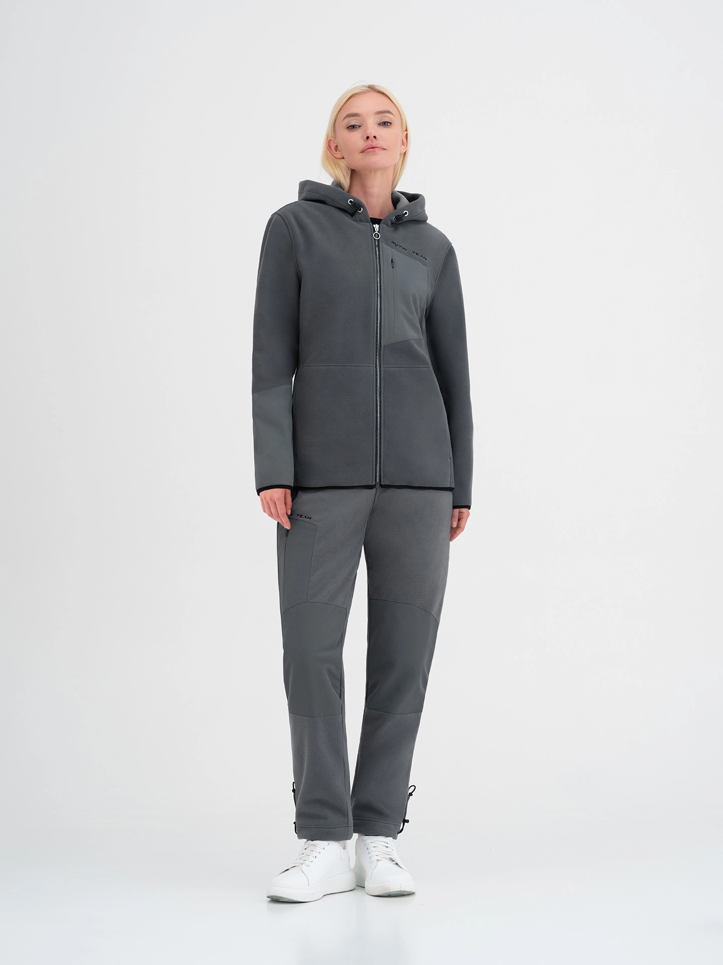 Толстовка из флиса с капюшоном