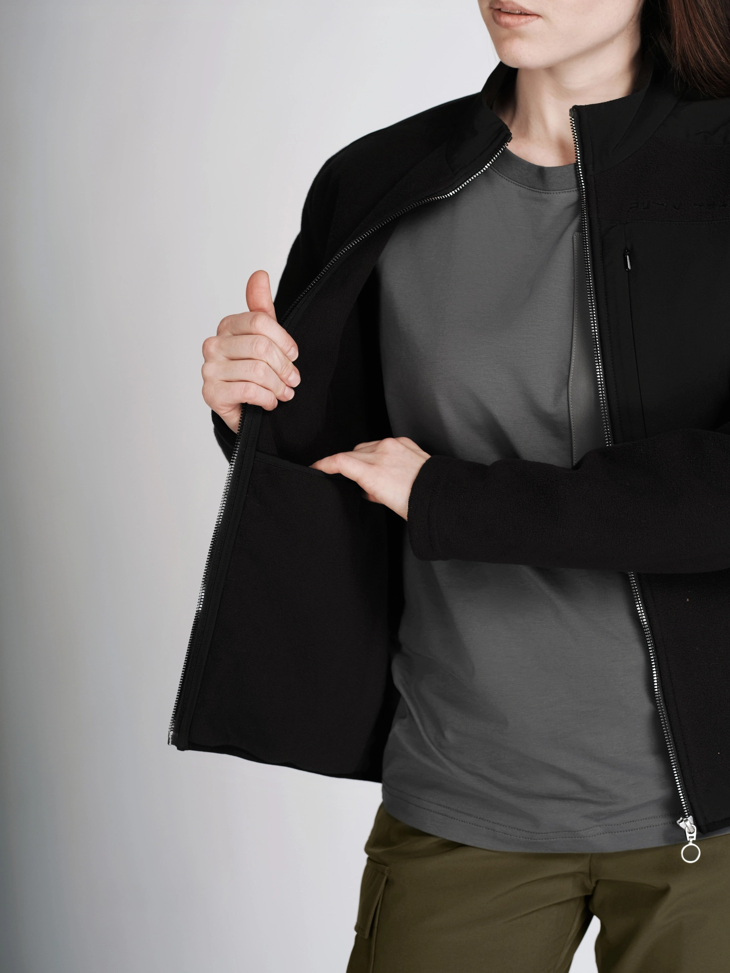 Толстовка из флиса на молнии